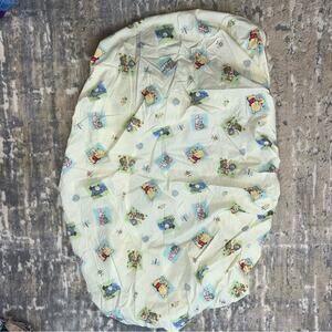 Disney Pooh Piglet Eeyore Nursery Crib Toddler Bed Yellow Sheet
